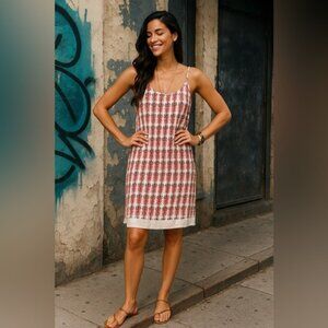 Cabi Dress Women’s Small Batik Slip Dress Adjustable Straps Rayon Style 870 Boho